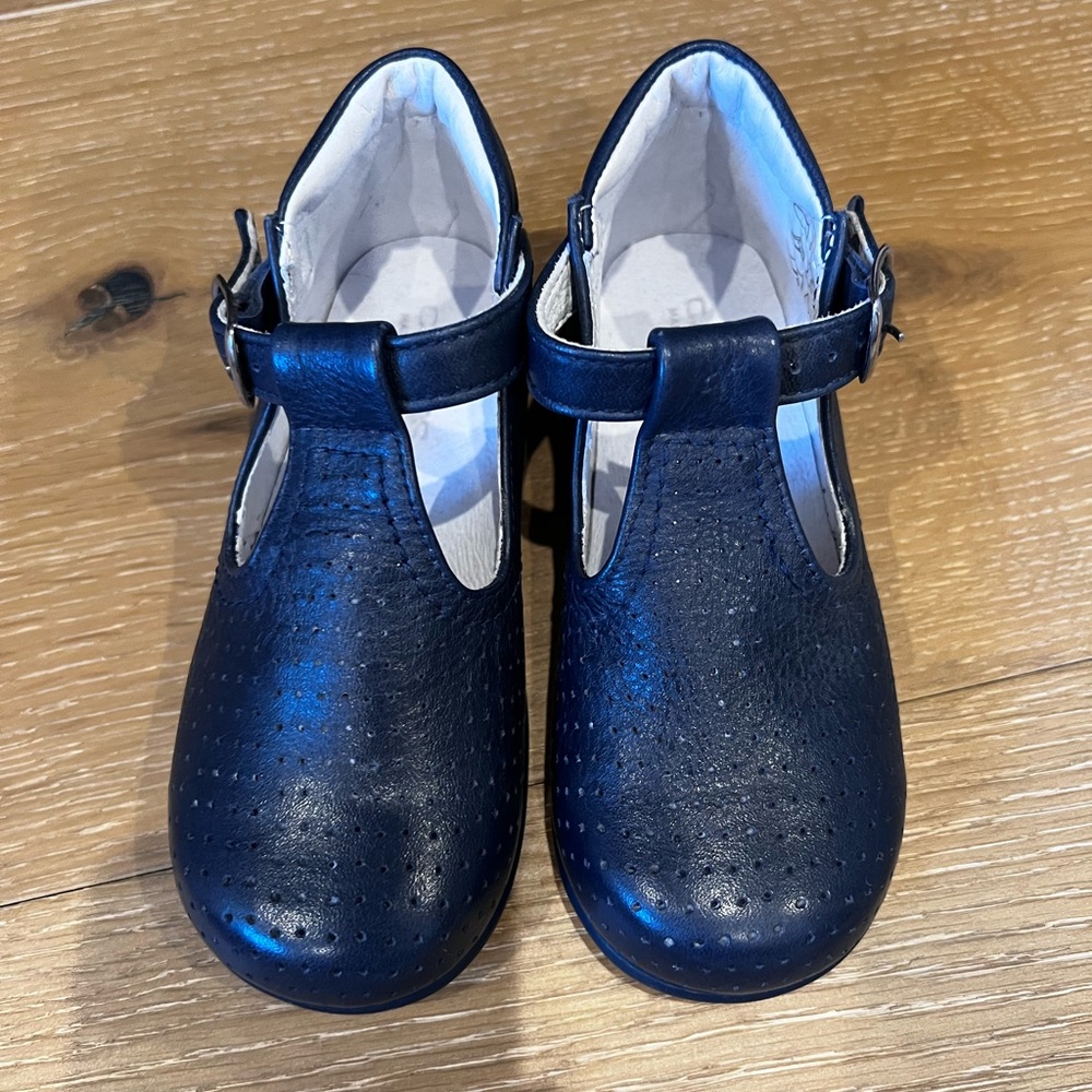 Brand new European made (Portugal) mary janes in navy